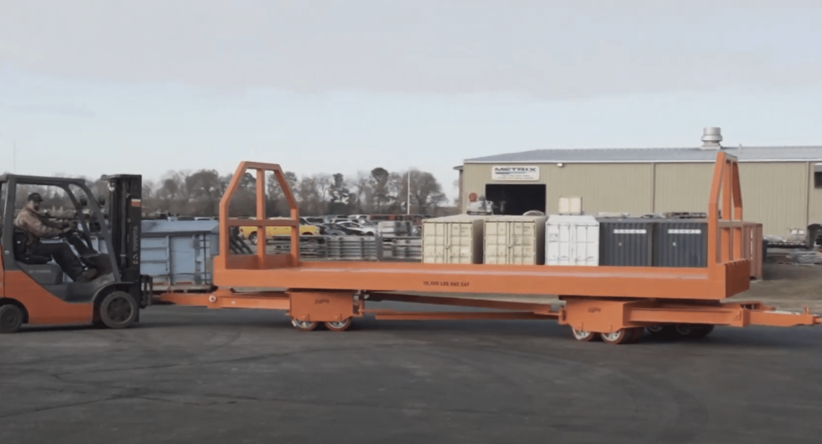 Heavy Duty Quad Steer Trailer - 70,000 lb Capacity 