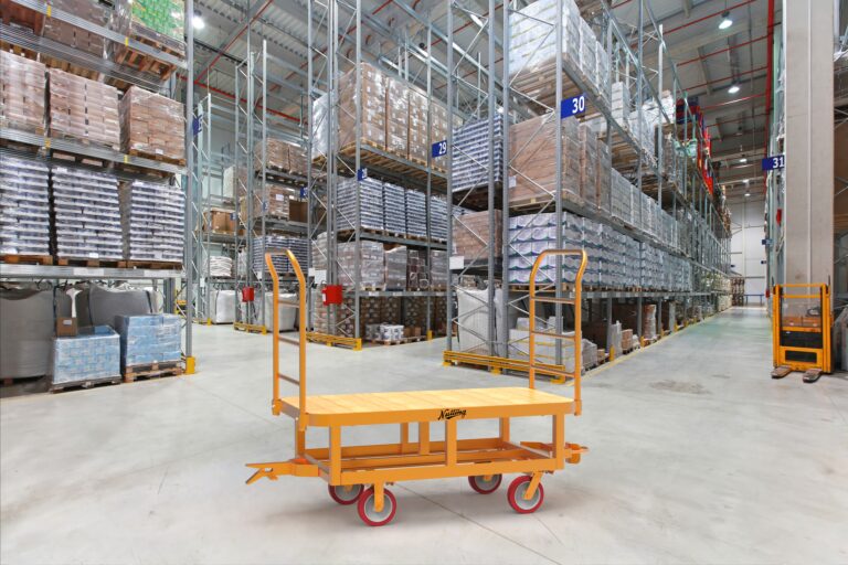 Material Handling Cart in a Distribution Center