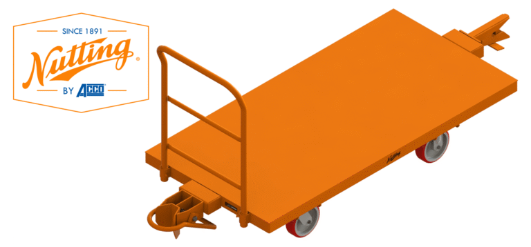 Tugger Cart with Steel Deck and Push Handle