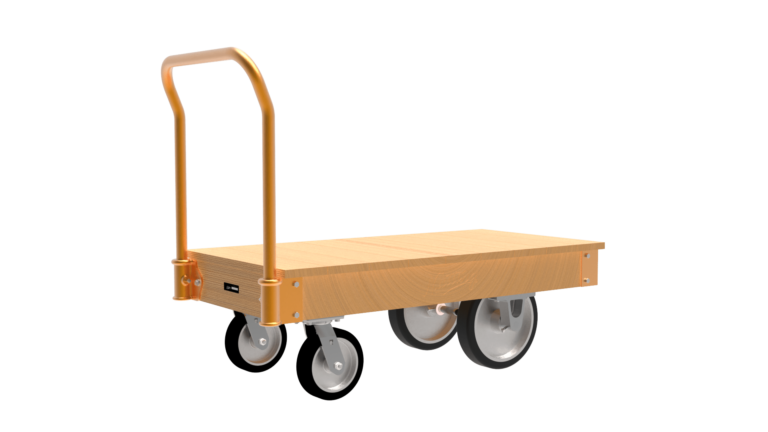 Wood Deck Warehouse Cart