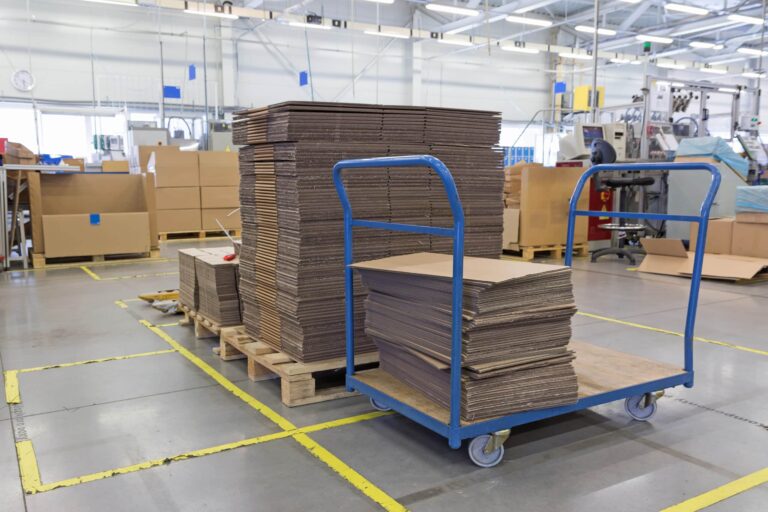 cardboard box cart