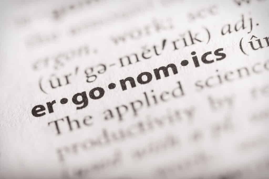 Ergonomics in a dictionary