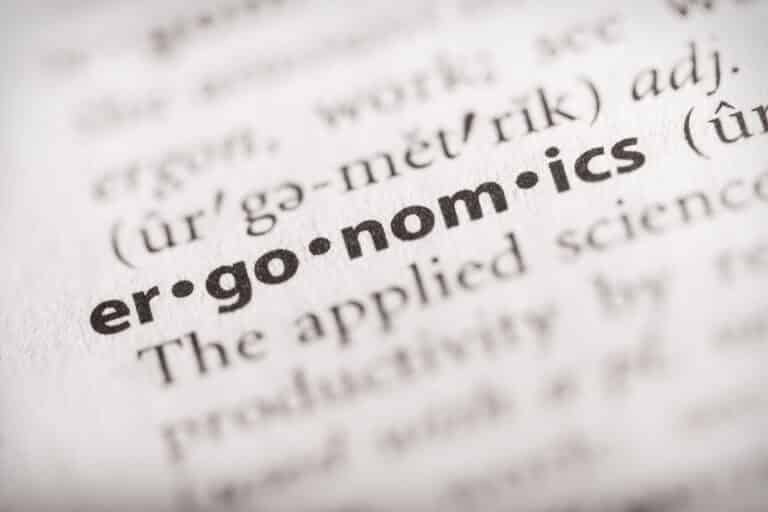 Ergonomics in a dictionary