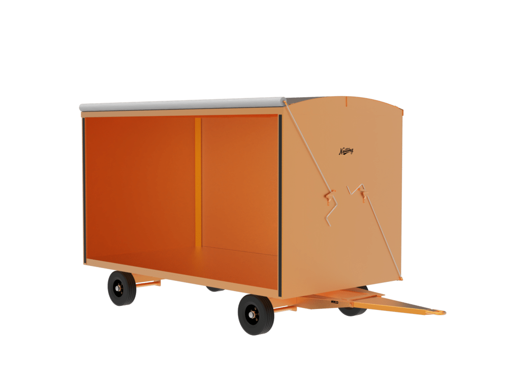Covered Cart for Transporting Materials by Nutting