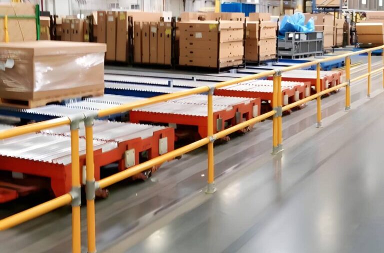 conveyor cart tugger train