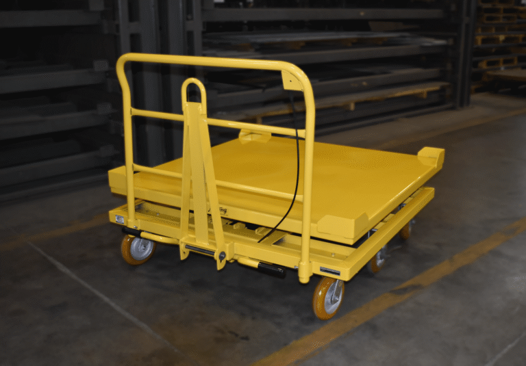 Adjustable Deck Pallet Cart Lowered