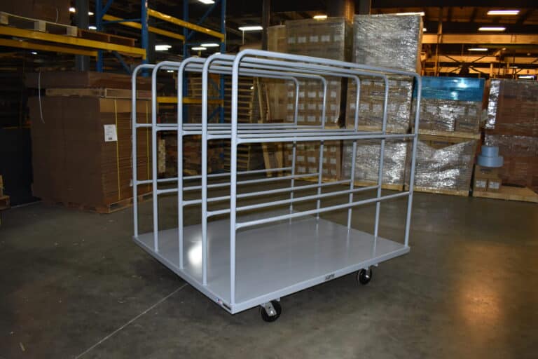 mattress and lumber cart