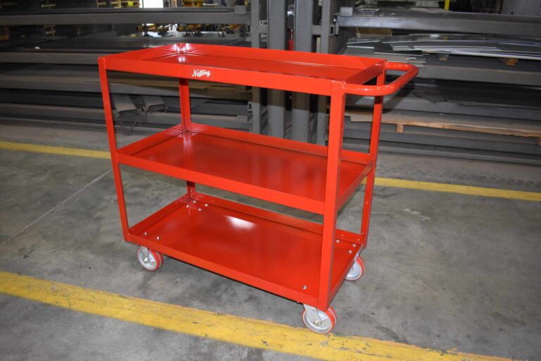 three shelf box cart