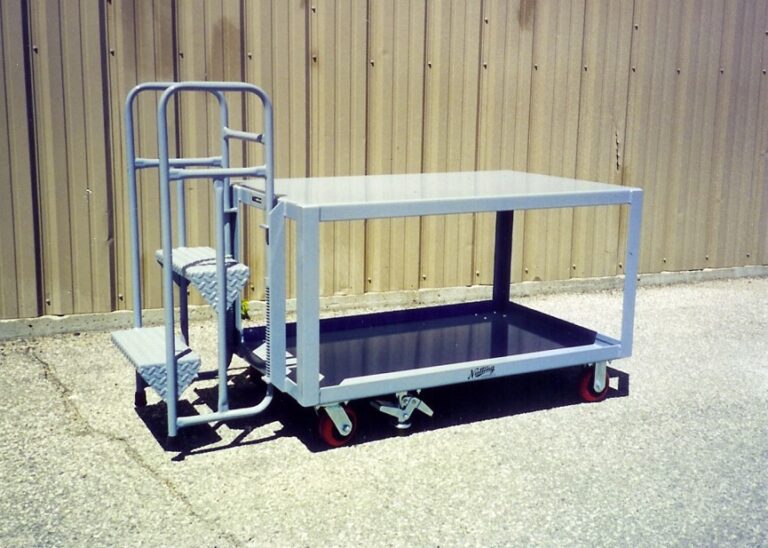 steel ladder cart