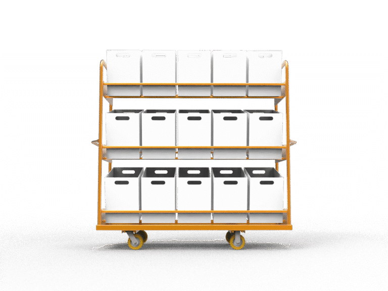 order picking tote cart