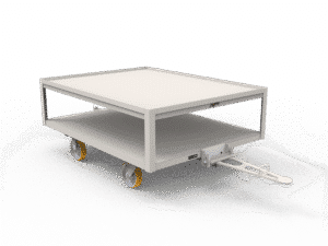 raised deck tugger cart