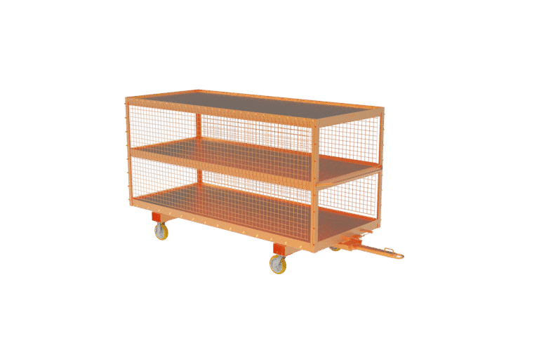 kit cart with shelves