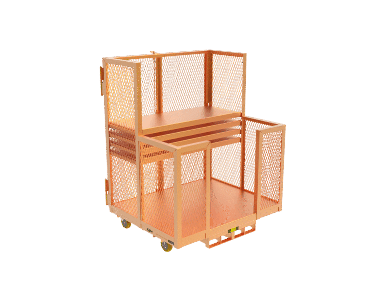 order picking cart with shelves