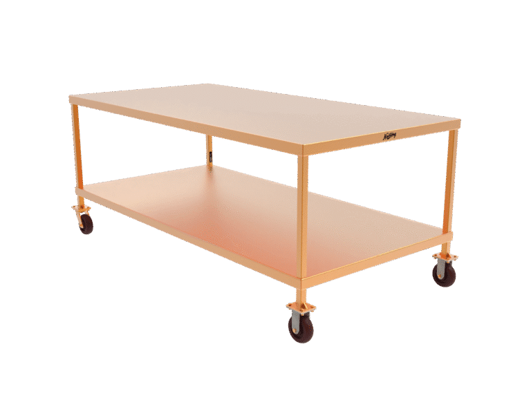 work bench with shelf