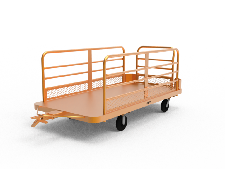 tugger cart with rails