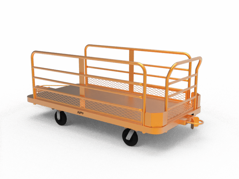tugger cart with rails