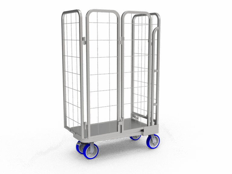 heavy duty rolling container cart