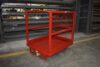 42x48 steel order picking platform skid with safety plate deck