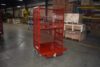 42 x 36 steel order picking platform cart with expanded metal deck