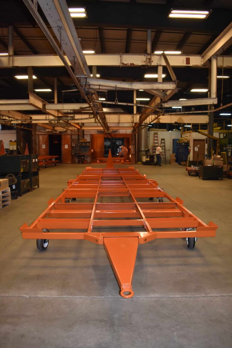 Pivot steer trailer with loop tongue on both ends