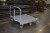 2500 lb capacity pallet cart with 8 inch ergonomic poly wheels