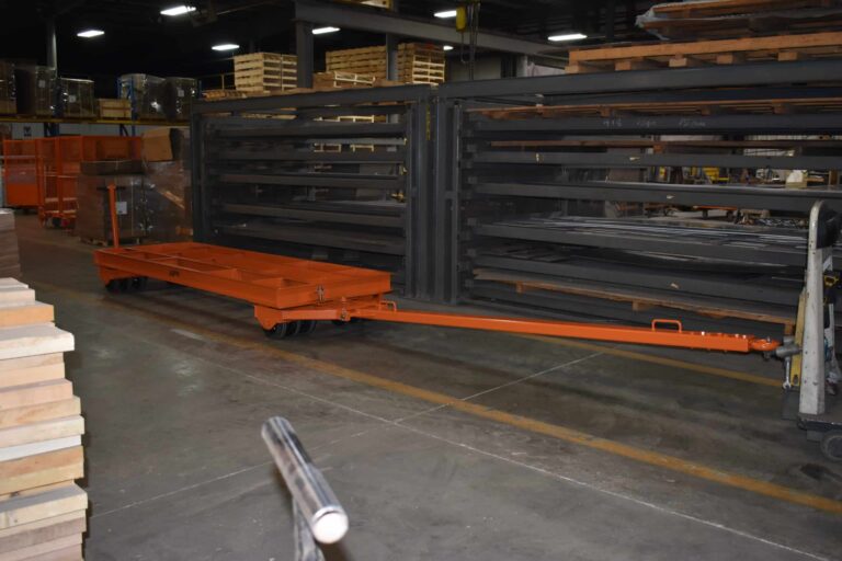 48x140 steel fifth wheel dual steer trailer with extended tongue