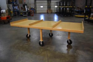 2000 lb capacity building material cart with dual steer and phenolic wheels