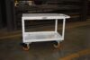 1000 lb capacity automotive parts shelf cart in warehouse setting