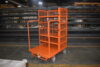 Z35-007-381 order picking platform cart with side rails and shelves for electrical supplies