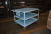 36 x 48 steel shelf cart moving small parts in a shipbuilding yard