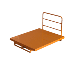 52" x 60" Aluminum furniture Order Picking Platform Skid rated for 1,000 lb capacity